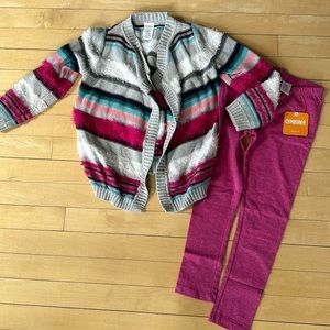 Gymboree sweater size S (5-6) pants size (5T)